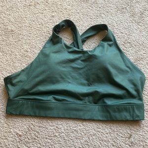 Fabletics Ella Shine High Impact Sports Bra Green